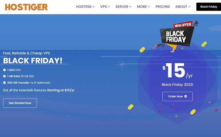 【黑五】Hostiger Black Friday促销开启！土耳其VPS：$15/年/1GB内存/20GB SSD空间/500GB流量/100Mbps-1Gbps端口/VMware-主机优惠